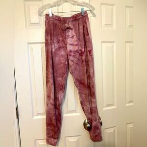 Tie dye pink joggers with pockets (buttery soft)